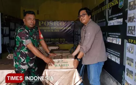 TIMES Indonesia Beri Dukungan untuk Prajurit TMMD ke-126 Malang di Desa Lebakharjo