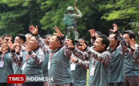 Pererat Sinergi, Kodim Blora Gelar Outbound Seru Bareng Puluhan Wartawan