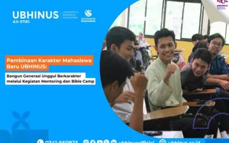 UBHINUS Malang Bangun Generasi Unggul Berkarakter melalui Kegiatan Mentoring dan Bible Camp