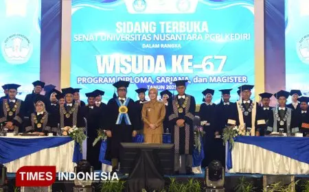 Wisudawan UNP Kediri Harus Berkarakter di Tengah Tantangan Dunia Kerja