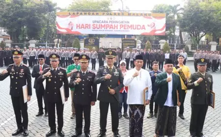 Gus Fatkhurrozi Raih Penghargaan Tokoh Pemuda Peduli Kamtibmas dari Polres Malang