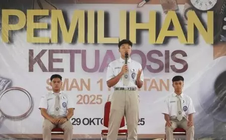 Pesta Demokrasi ala Pelajar, Pemilihan OSIS SMAN 1 Pacitan Mirip Pemilu Asli