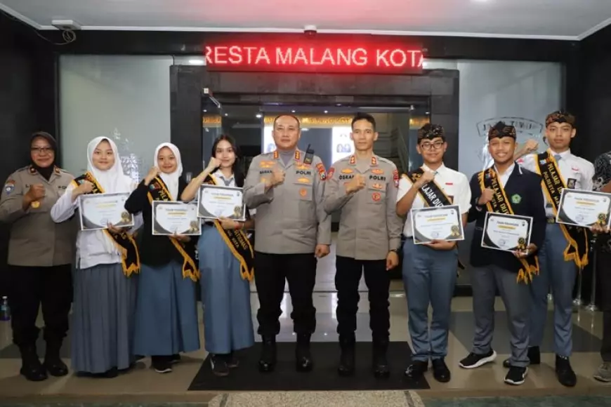 Bikin Bangga, Pelajar Polresta Malang Kota Juara 2 Duta Kamtibmas Tingkat Provinsi