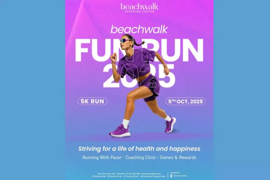 300 Peserta Siap Meriahkan Beachwalk Fun Run 2025: Lari 5K Seru Bergaya Tropis Bali!