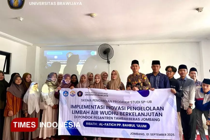 UB dan Pesantren Bahrul ‘Ulum Jombang Kolaborasi Wujudkan Pesantren Hijau, Air Wudhu Jadi Sumber Kehidupan