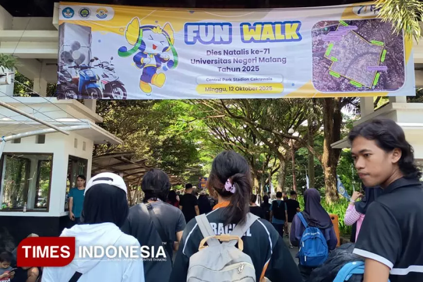 Fun Walk Meriahkan Dies Natalis ke-71 Universitas Negeri Malang