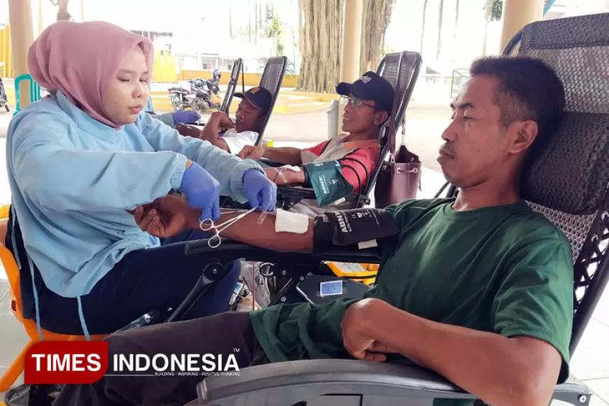 Kampung Donor Darah Desa Sidomekar Himpun Puluhan Kantong Darah dari Warga