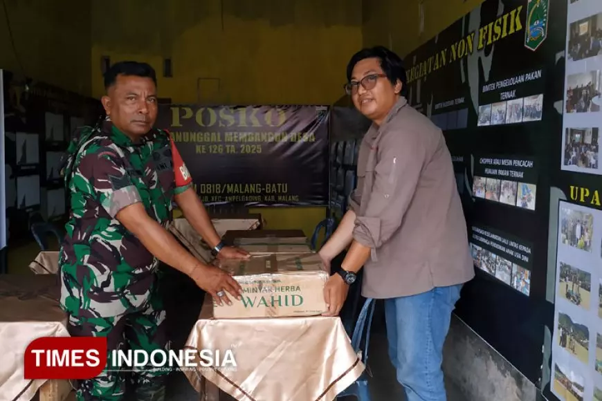 TIMES Indonesia Beri Dukungan untuk Prajurit TMMD ke-126 Malang di Desa Lebakharjo
