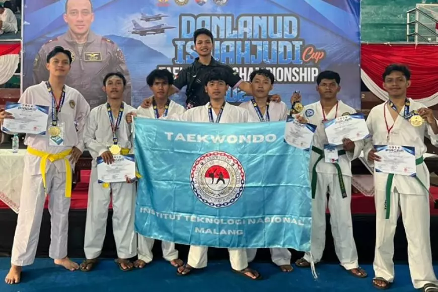 Taekwondo ITN Malang Borong 7 Medali di Kejuaraan Nasional Danlanud Iswahjudi Cup 2025