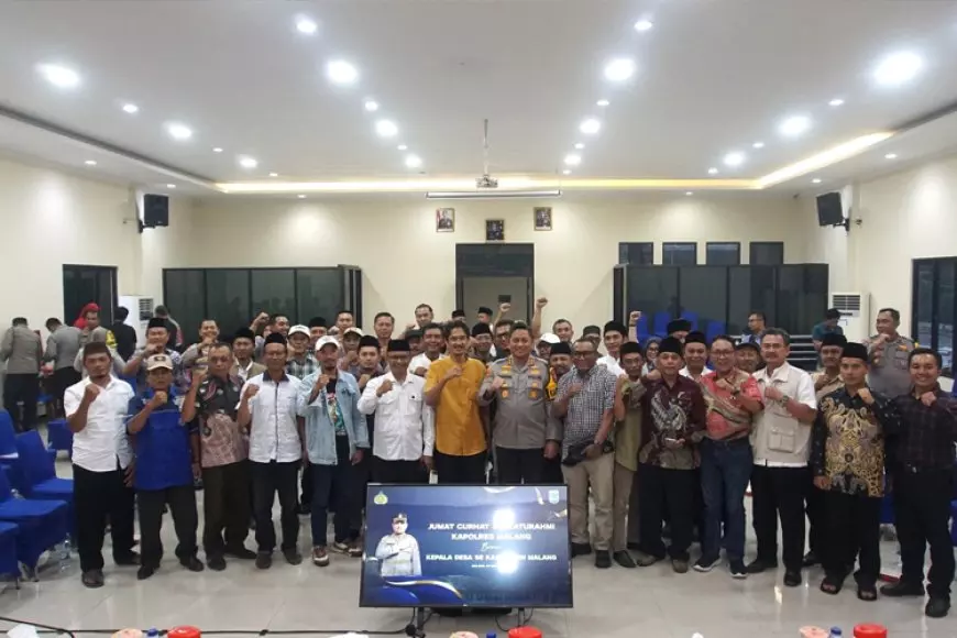 Kapolres Malang Ajak Kepala Desa Lawan Provokasi Medsos dan Laporkan Pemerasan