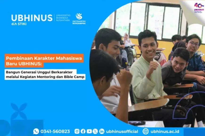 UBHINUS Malang Bangun Generasi Unggul Berkarakter melalui Kegiatan Mentoring dan Bible Camp