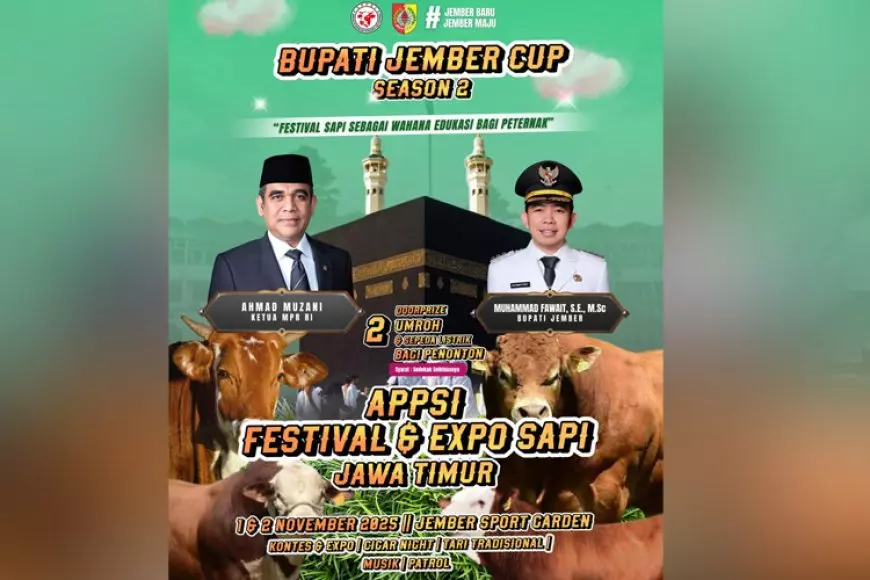 APPSI Festival dan Expo Sapi Jawa Timur 2025 Bakal Digelar di Jember