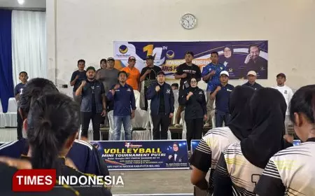 Turnamen Voli Mini Putri NasDem Malang Bangun Semangat Kebersamaan dan Hidup Sehat