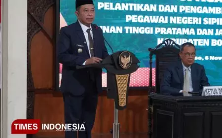 Lantik 11 Pejabat, Bupati Bondowoso Minta Jaga Integritas dan Lakukan Inovasi