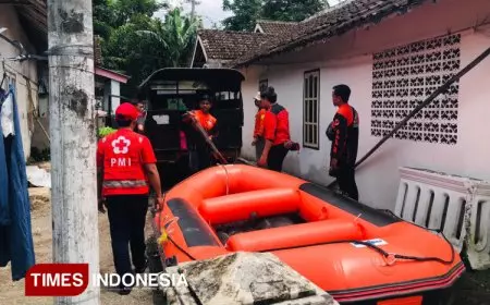 PMI Jember Turunkan Tim Satgana Bantu Pencarian Pelajar SMK yang Hanyut di Sungai Bedadung