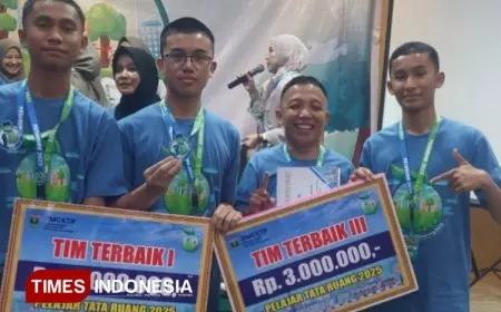 Siswa SMAN 1 Padang Panjang Raih Dua Penghargaan dalam kegiatan Pelajar Tata Ruang tahun 2025