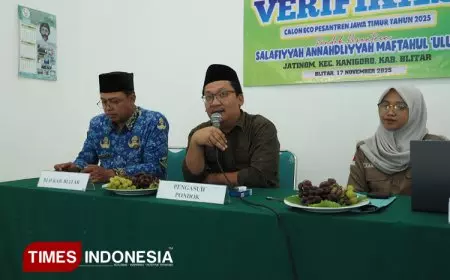 Ponpes Maftahul Uluum Jatinom Blitar Rampungkan Verifikasi ECO Pesantren Jawa Timur