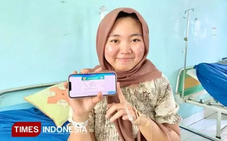 Berkat Program JKN Lusi Bisa Berjalan dengan lancar pasca operasi sebelas mata ikan di RSUD Kota Banjar