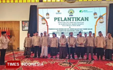 25 Ketua PC DMI Banyuwangi Masa Bakti 2025–2030 Dilantik, Ini Nama-Namanya