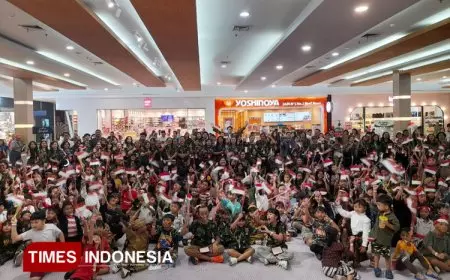 Ratusan Anak Sekolah Minggu Ramaikan Peringatan Hari Pahlawan di Matos