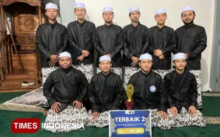 Syauqon Ilaih Putra UKM Seni Islami UNISMA Raih Juara II di Festival Al-Banjari Tingkat Umum se-Jawa Timur
