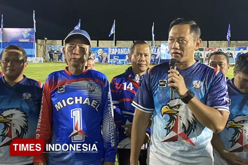 AHY Puji Kesetiaan dan Militansi Michael, Saat Resmikan Lapangan AHY Banyuwangi