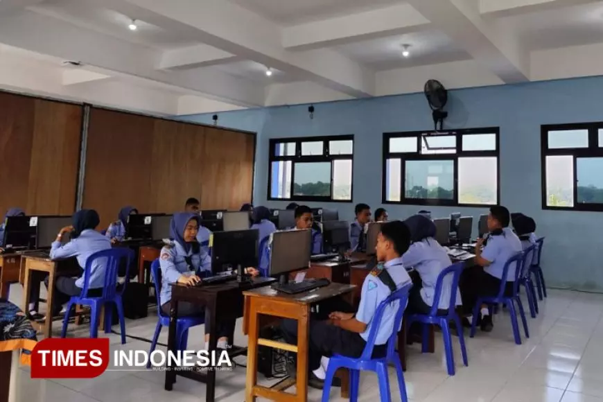 701 Siswa SMK Brantas Karangkates Sumberpucung Mengikuti Tes Kemampuan Akademik