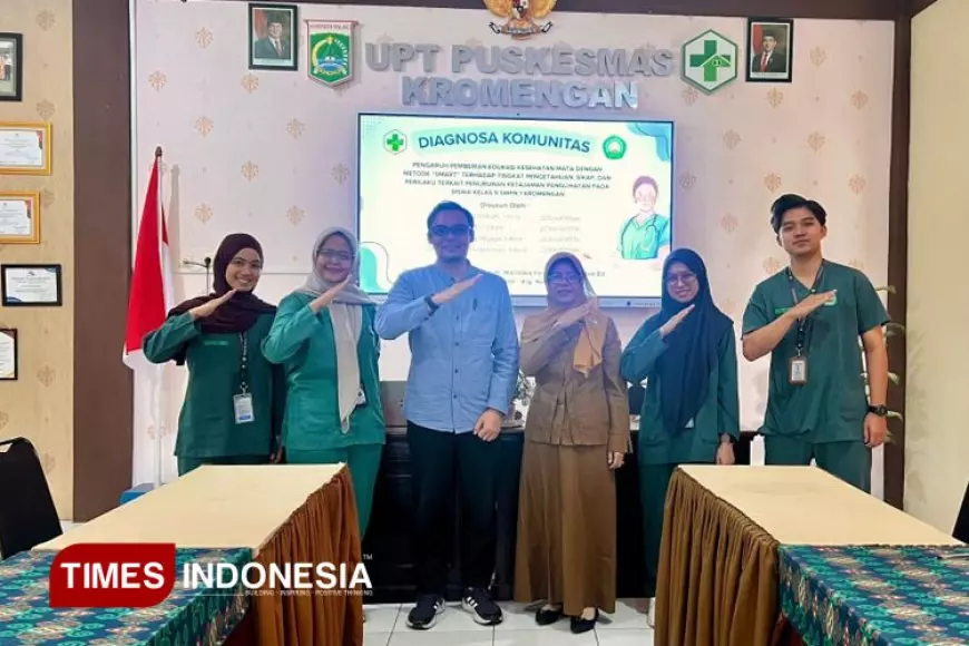 UNISMA dan Puskesmas Kromengan Gelar Edukasi Kesehatan Mata dengan Metode SMART untuk 124 Siswa SMPN 1 Kromengan