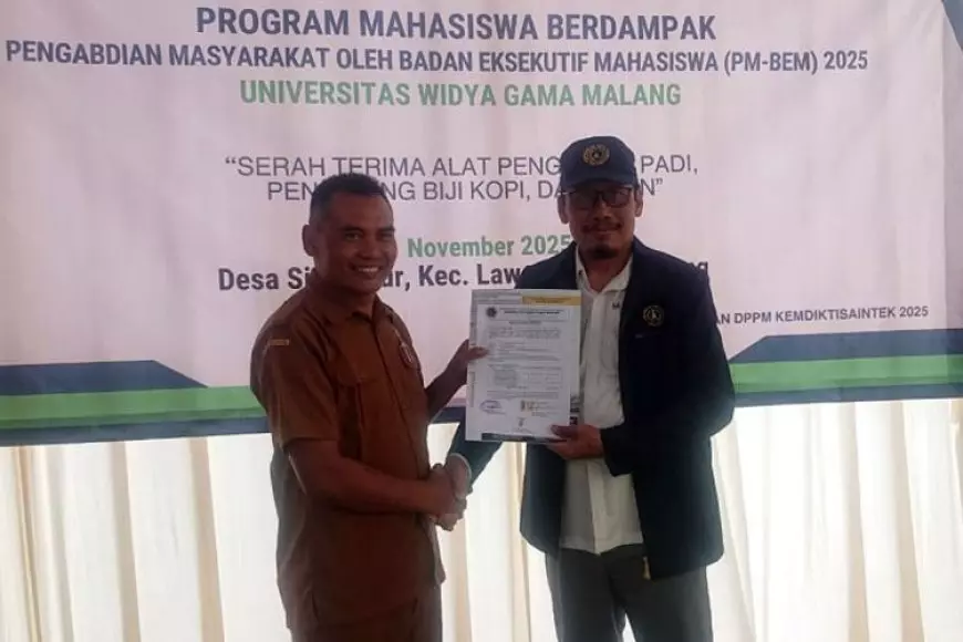 Program Hibah BEM Berdampak 2025 UWG Malang Salurkan Teknologi Berdampak ke Desa Sidoluhur