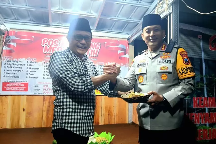 Resmikan Poskamling Merah Putih Sempu, Ini Pesan Kapolresta Banyuwangi