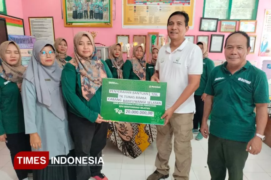 Program TJSL Perhutani Banyuwangi Selatan Wujudkan Mimpi Belajar Nyaman bagi Siswa TK Tunas Rimba