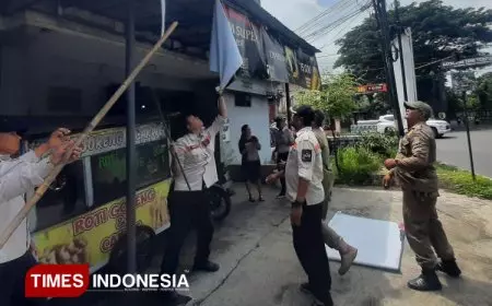 Capaian Pajak Hiburan dan Reklame Lampaui Target, Reklame Bodong Dibredel Satpol PP Kabupaten Malang