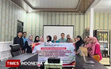 Penyuluhan Optimalisasi Kesehatan Hewan Untuk Peningkatan Produktivitas Sapi dalam Program Ketahanan Pangan Berbasis Dana Desa di Desa Tanjung Serang