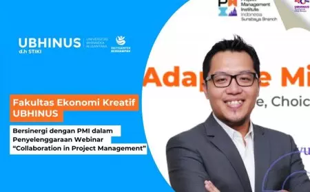 Fakultas Ekonomi Kreatif UBHINUS Bersinergi dengan PMI dalam Penyelenggaraan Webinar “Collaboration in Project Management”