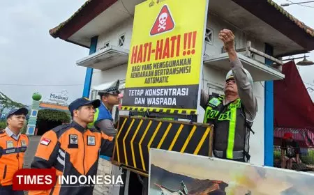 Cegah Laka Nataru, Polres Malang Imbau Keselamatan dan Kendaraan Matic yang Aman di Jalur Bromo