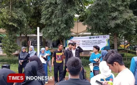 Serunya Game Treasure Hunt Lintas Bahasa Pada Outing Class Program Bahasa LPBA-BIPA Unisma