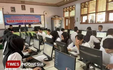 Beberapa Desa di Magetan Gelar Ujian Praktik Komputer dan CAT Bersama Tim UPT Komputer Unipma