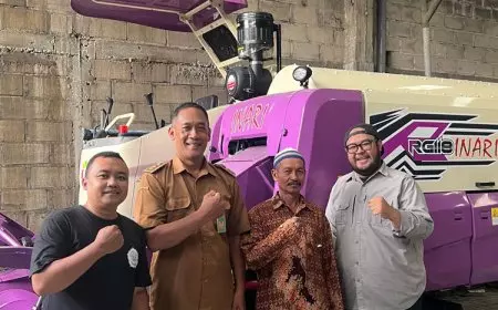 Perkuat Produktivitas Petani, Dedi Irwansa Salurkan Alsintan ke Desa Tanjekwagir