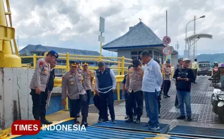 Proses Manifes Penyeberangan Jawa-Bali Diawasi Langsung Kapolresta Banyuwangi