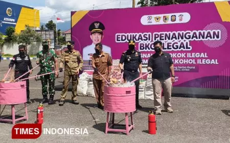 Satpol PP Jember dan Bea Cukai Musnahkan Ratusan Ribu Rokok Ilegal, Denda Capai Rp985 Juta