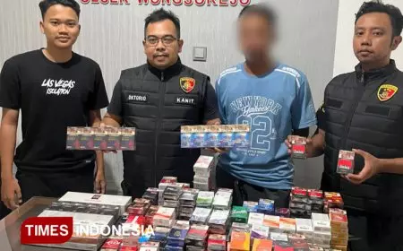 Gerebek Toko di Banyuwangi, Polisi Sita Ribuan Batang Rokok Ilegal