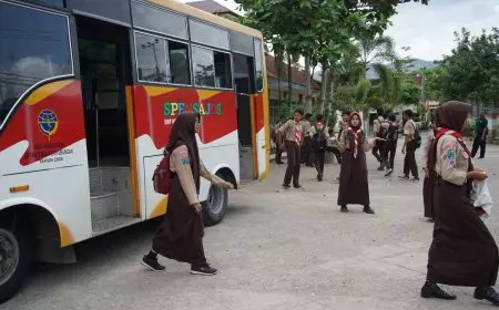 Bus Sekolah Tekan Keterlambatan Siswa SMPN 1  Arjosari Pacitan, Orang Tua Kini Lebih Tenang