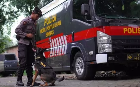 Alice, Satu dari Tiga Anjing K9 Polres Malang yang Siap Turun Saat Mitigasi Bencana