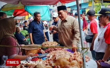 BHS Soroti Kondisi Pasar Tradisional, Masih Banyak Pedagang Berjualan di Luar Area