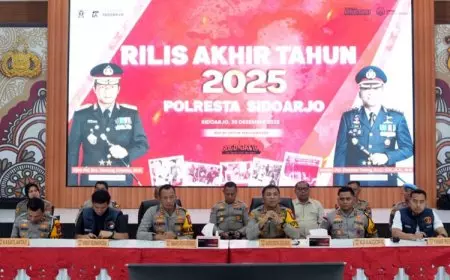 Polresta Sidoarjo: Angka Kriminalitas Turun Selama 2025