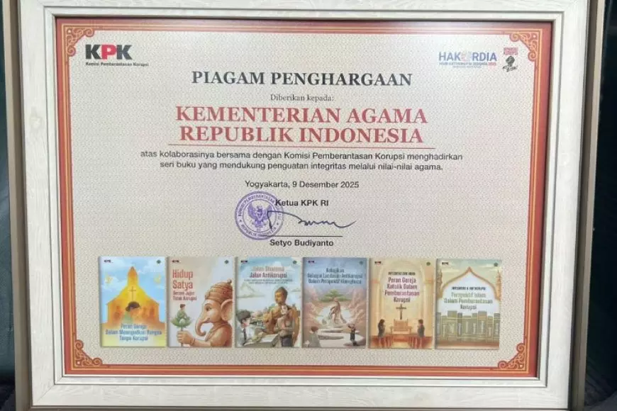 Sukses Penguatan Integritas, Kemenag Terima Dua Penghargaan dari KPK
