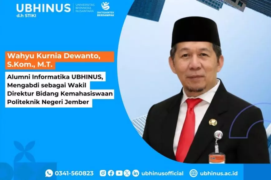 Alumni Informatika UBHINUS, Mengabdi sebagai Wakil Direktur Bidang Kemahasiswaan Politeknik Negeri Jember