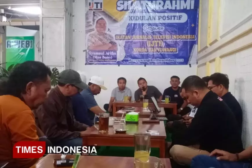 IJTI Banyuwangi Silaturahmi dengan Jurnalis Kidulan, Sebar Virus Jurnalisme Positif
