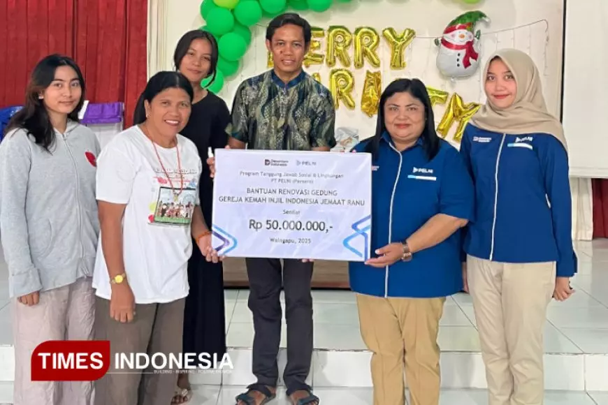 Peduli Jemaat Ranu Mauliru Sumba Timur, PT Pelni Salurkan Bantuan Renovasi Gereja