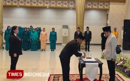 Awal Tahun, Bupati Jember Lantik Pejabat Struktural